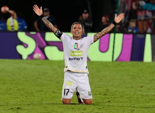 Dayro Moreno de Once Caldas anotó 21 goles en 2024. (Foto: Getty Images).