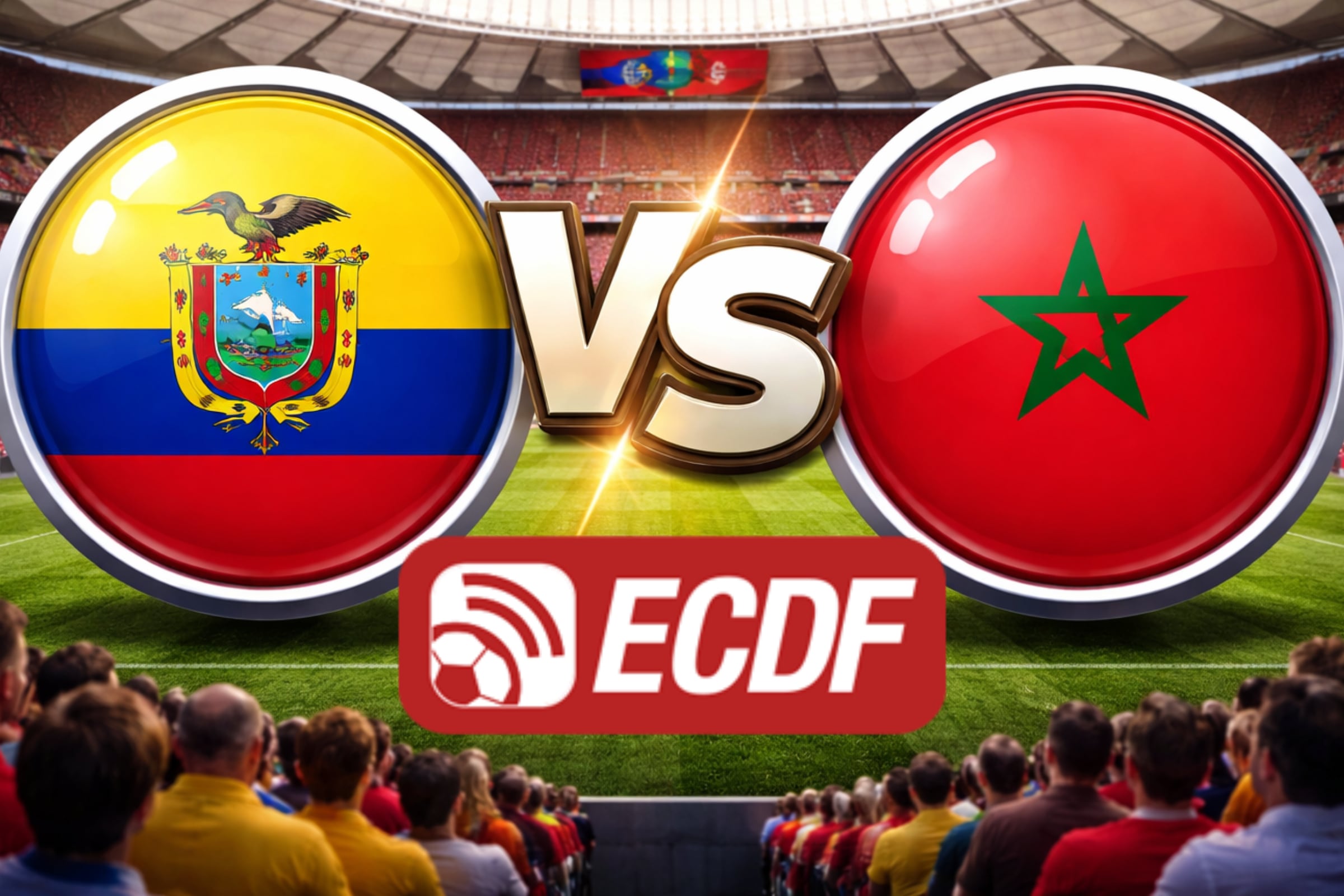 Transmisión de El Canal del Fútbol para seguir el partido de Ecuador vs. Marruecos, este viernes 27 de marzo, desde el Estadio Metropolitano de Madrid. (Foto: Imagen creada por El Comercio MAG utilizando la IA de Chat GPT)
