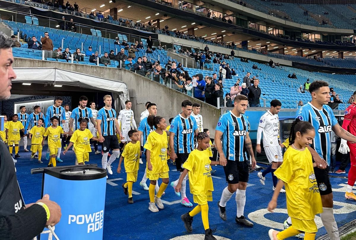 Gremio vs. Sportivo Luqueño por la Copa Sudamericana. (Foto: @Gremio)