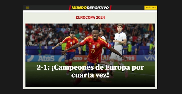 La reacción de la prensa internacional por la cuarta Eurocopa de España