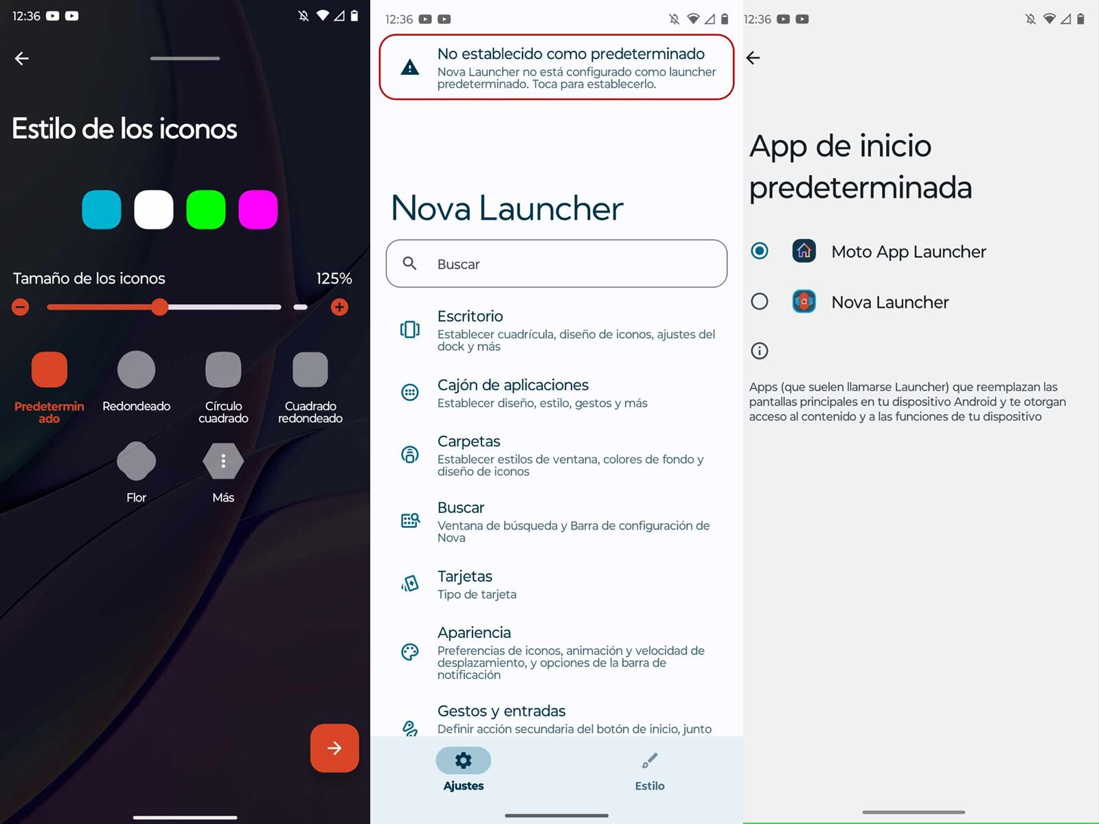 Recuerda establecer como predeterminada Nova Launcher para que funcione. (Foto: Depor - Rommel Yupanqui)