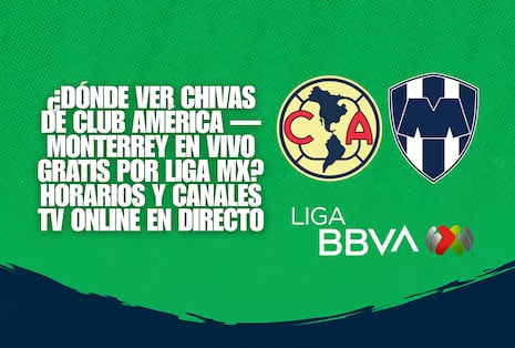 ¿Dónde ver el partido Club América — Monterrey por la Liga MX 2026? Canales TV
