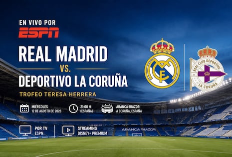 ESPN EN VIVO — cómo ver partido Real Madrid vs. Deportivo La Coruña por TV y Online