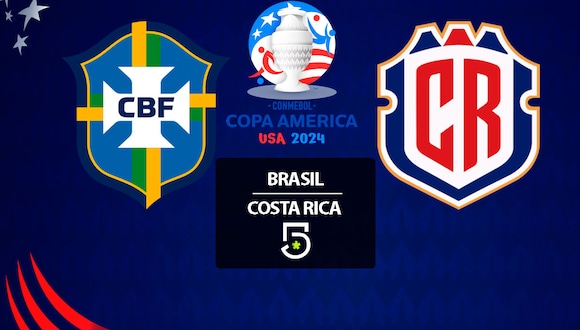 Sigue la transmisión de Canal 5 en vivo online desde México, para ver el Brasil vs. Costa Rica por la Copa América 2024 este lunes 24 de junio. (Foto: Composición Depor)