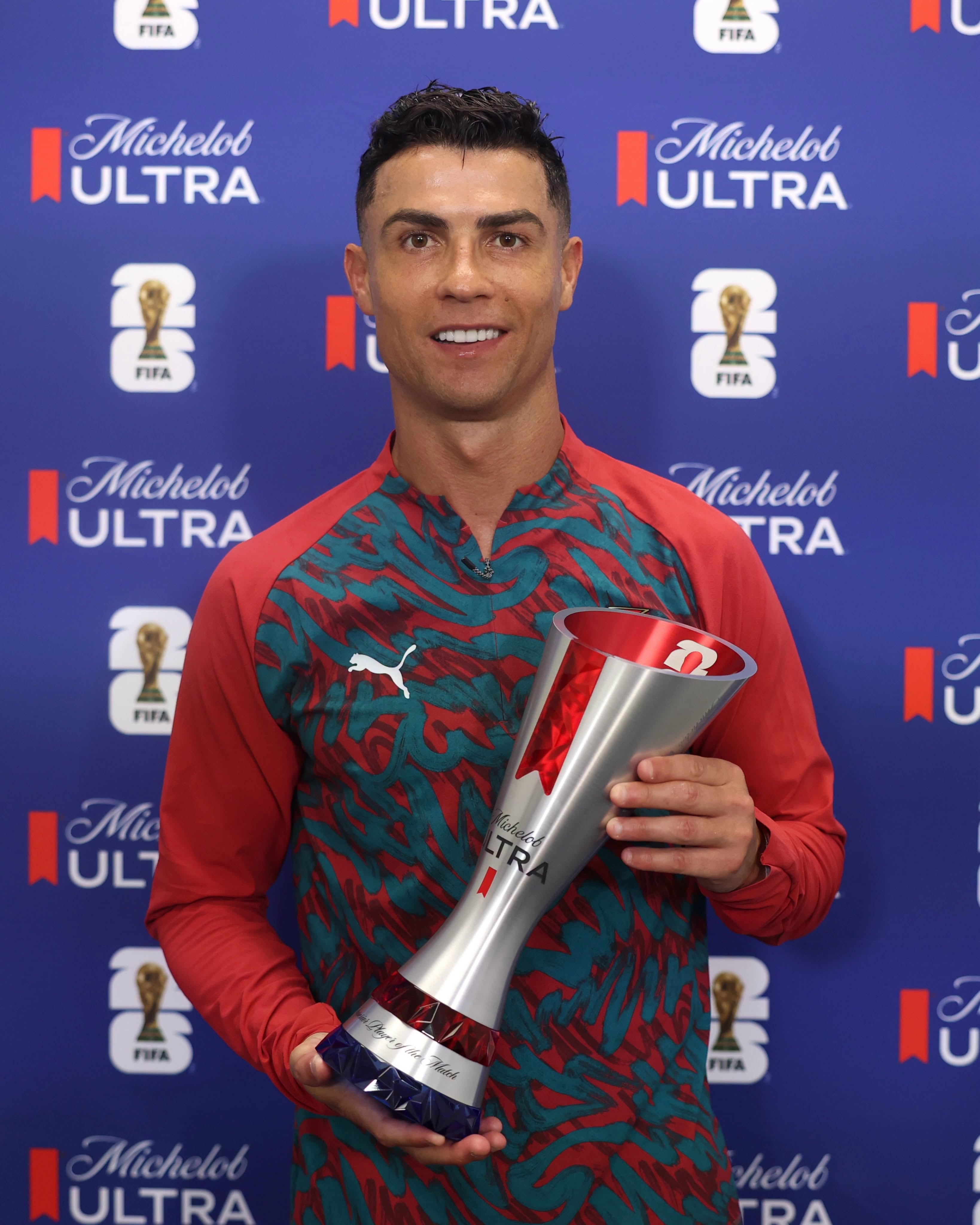 Cristiano Rolando fue elegido el mejor jugador del partido ante Uzbekistán. (Foto: Selección de Portugal)