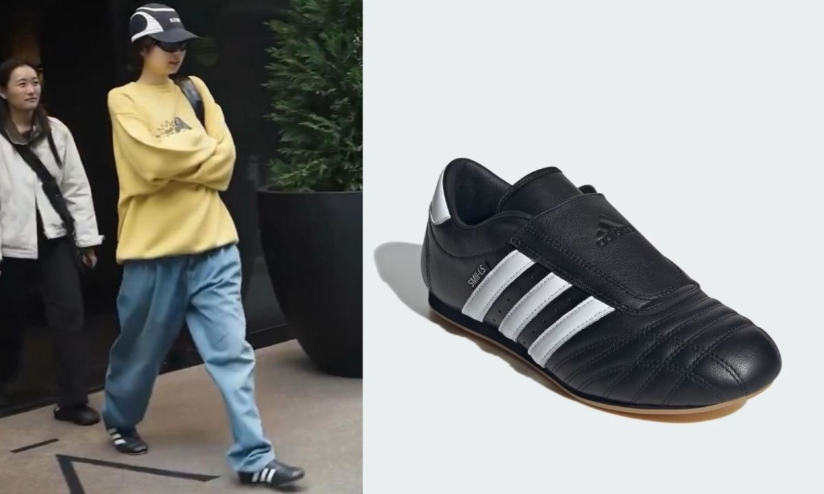 Jennie evidencia la adaptabilidad de las Taekwondo de adidas Originals al integrarlas en diferentes conjuntos. (Foto: adidas)