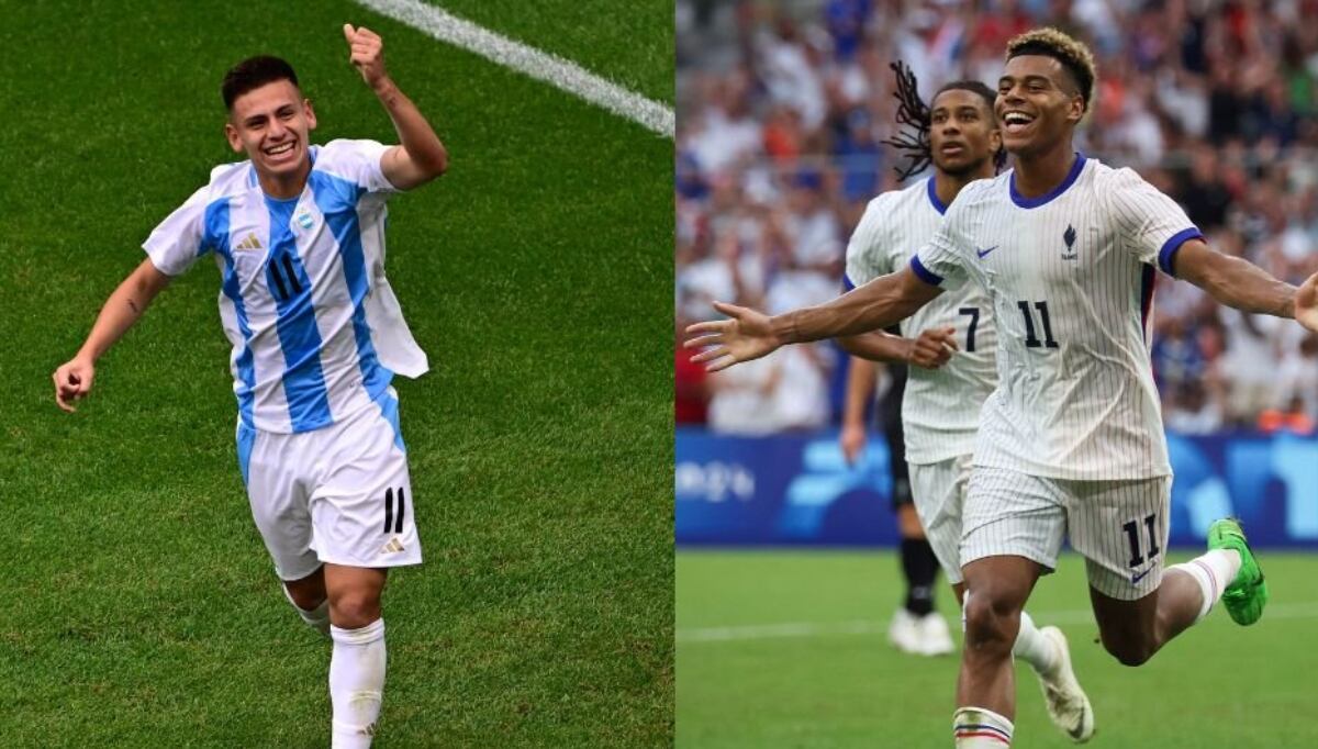 Argentina vs. Francia por los Juegos Olímpicos. (Foto: Composición)