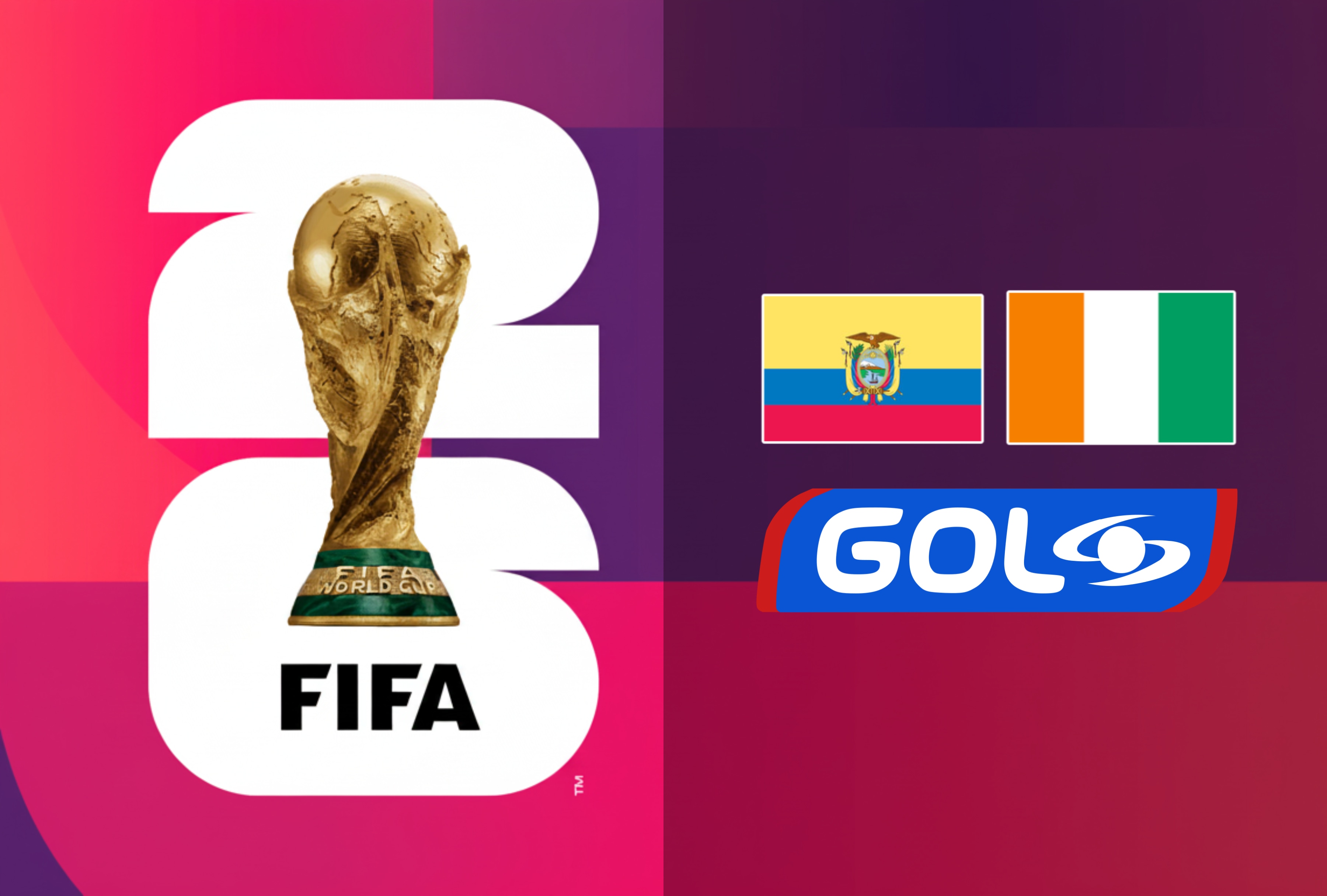 Dónde ver el partido de Ecuador vs. Costa de Marfil en vivo por internet a través de GOL Caracol en televisión abierta de Colombia. Siga la señal oficial online de la Copa del Mundo 2026 hoy. | Crédito: fifa.com / Composición Depor