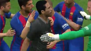 Ni en tus mejores sueños: el festejo de un árbitro luego de gol del FC Barcelona en PES 17