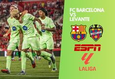 ESPN transmitió FC Barcelona vs. Levante (3-2) por la segunda fecha de LaLiga de España