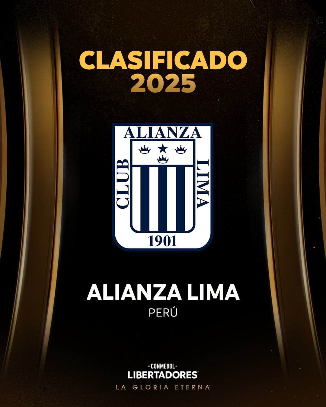 El post que Conmebol Libertadores le dedicó a Alianza Lima por clasificación.