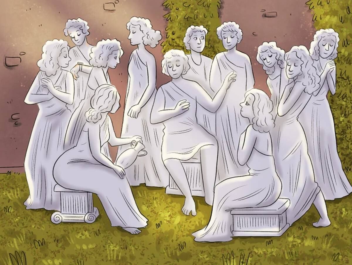 RETO VIRAL | En esta ilustración hay una persona que finge ser una estatua. Tienes que identificarla. (Foto: genial.guru)