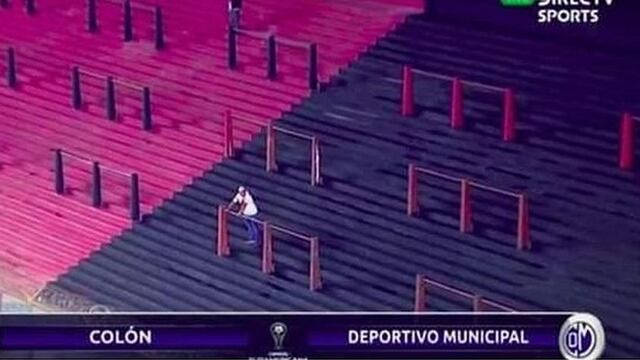 El único hincha de Deportivo Municipal que habría alentado a su equipo en choque por la Copa Sudamericana