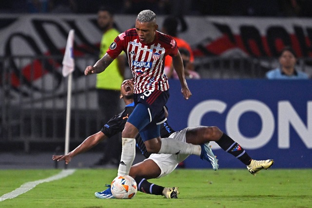 Jermein Peña - Junior. (Foto: Luis ACOSTA / AFP)