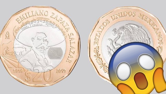 Venden a casi 2 millones de pesos moneda de Emiliano Zapata (Foto: difusión)