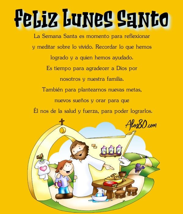 Frases para el Lunes Santo 2023: mensajes e imágenes para compartir en Semana Santa (Foto: Pinterest).