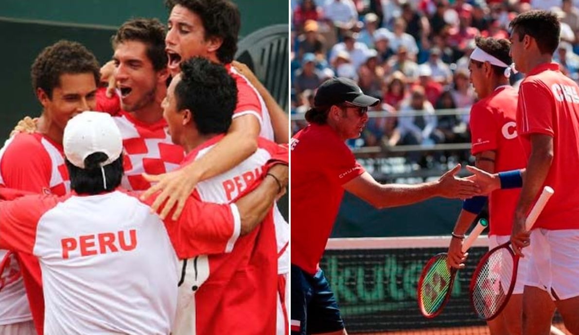 Perú se enfrentará ante Chile en las Qualifiers de la Copa Davis. (Foto: Composición)
