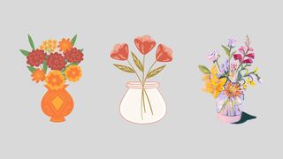 Elige uno de los floreros en esta imagen para descubrir tu nivel de romanticismo