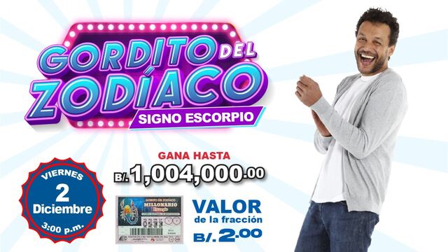 Resultados de la Lotería Nacional de Panamá: ganadores del Gordito del Zodiaco del 2 de diciembre