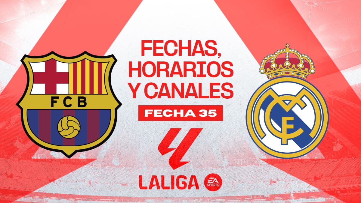 Barcelona vs. Real Madrid se enfrentan por la fecha 35 de LaLiga. (Diseño: Depor)