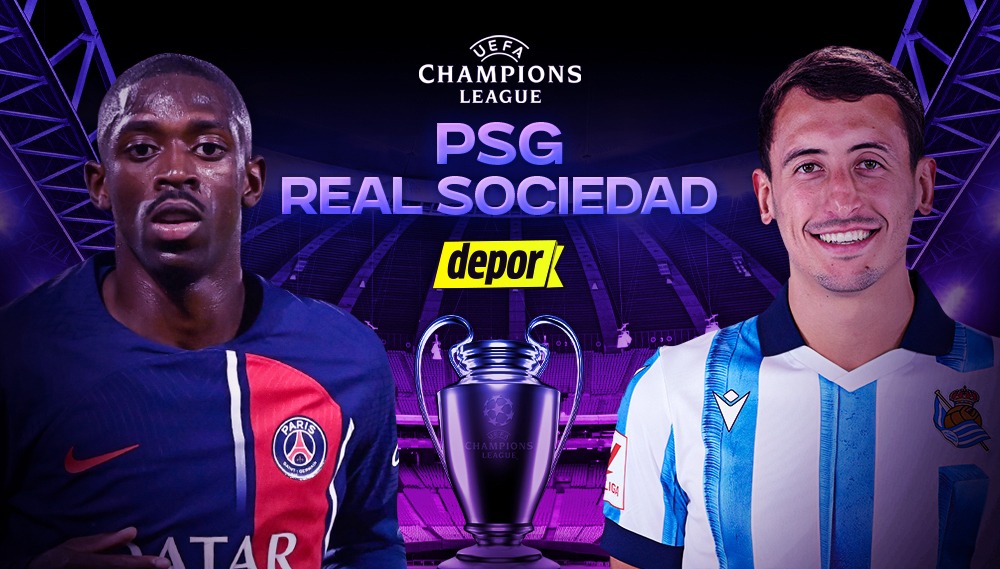 PSG vs. Real Sociedad se miden por la ida de octavos de final de la Champions League.