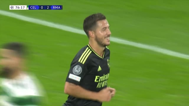 Eden Hazard volvió a gol: así fue el 3-0 del Real Madrid ante Celtic [VIDEO]