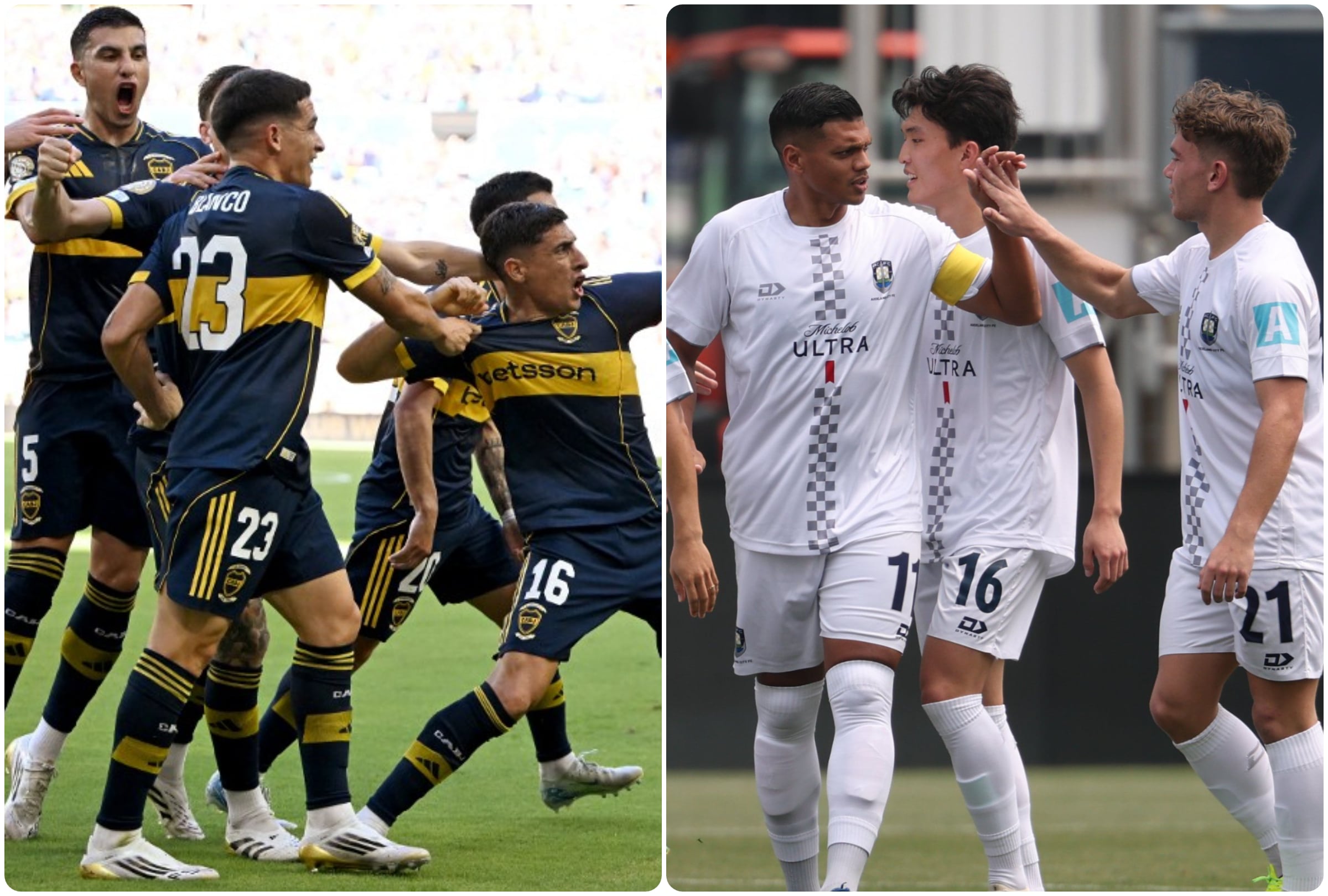 Boca Juniors y Auckland City se enfrentan este martes 24 de junio por la tercera y última jornada del Grupo C del Mundial de Clubes 2025. (Foto: AFP / Auckland City)