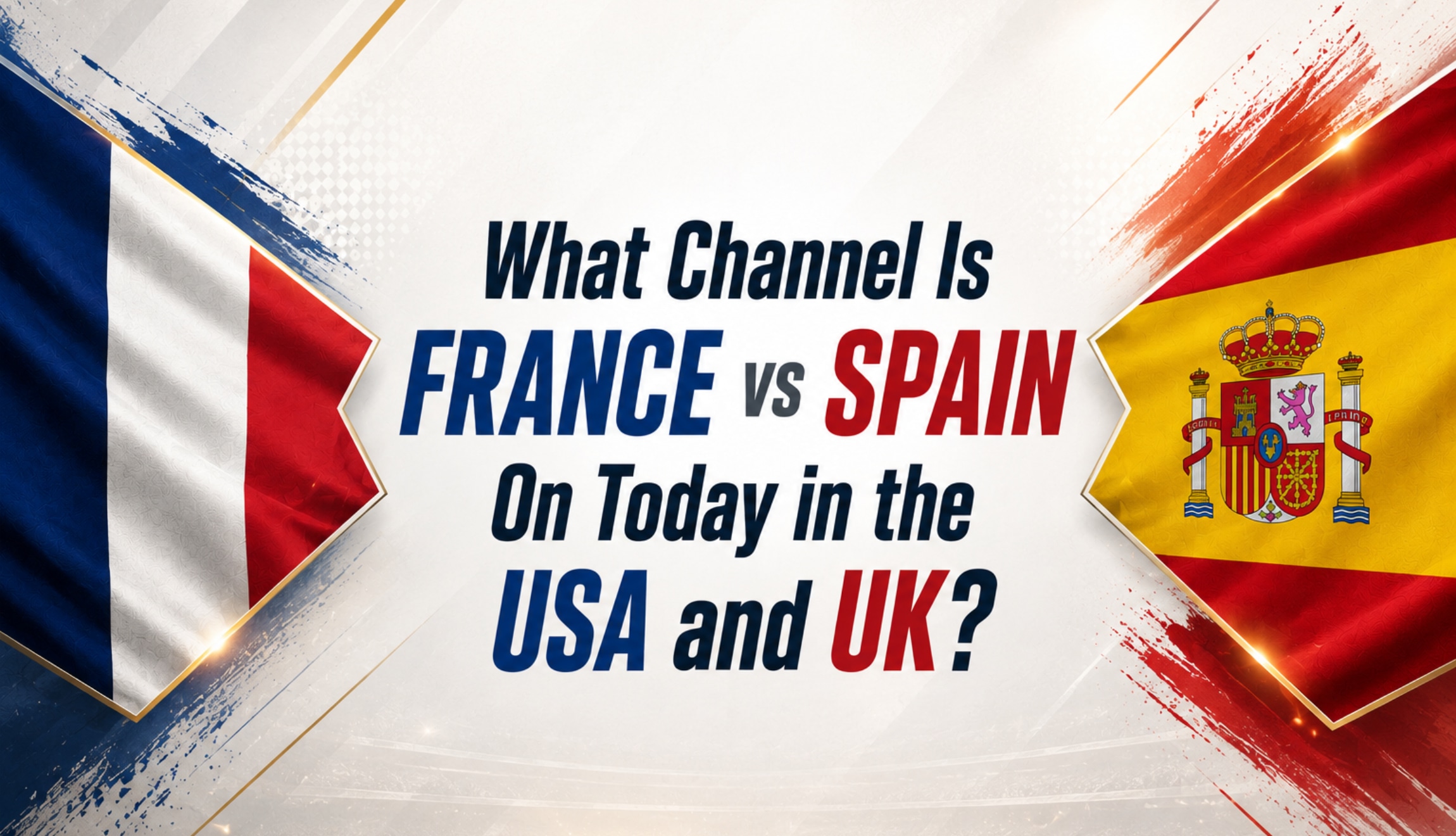 Check out the channels to watch France vs. Spain live today, Tuesday, July 14, for the 2026 World Cup semifinal, from the United States and the United Kingdom. (Photo: Image created using ChatGPT's AI)