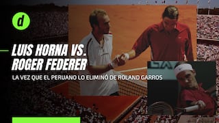 Luis Horna y la vez que venció a Roger Federer en primera ronda de un Grand Slam