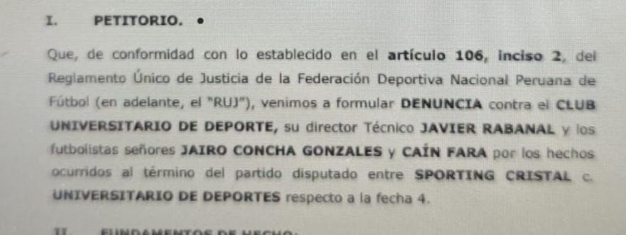 Alianza Lima y la denuncia contra los integrantes de Universitario | Foto: X (Kevin Pacheco)