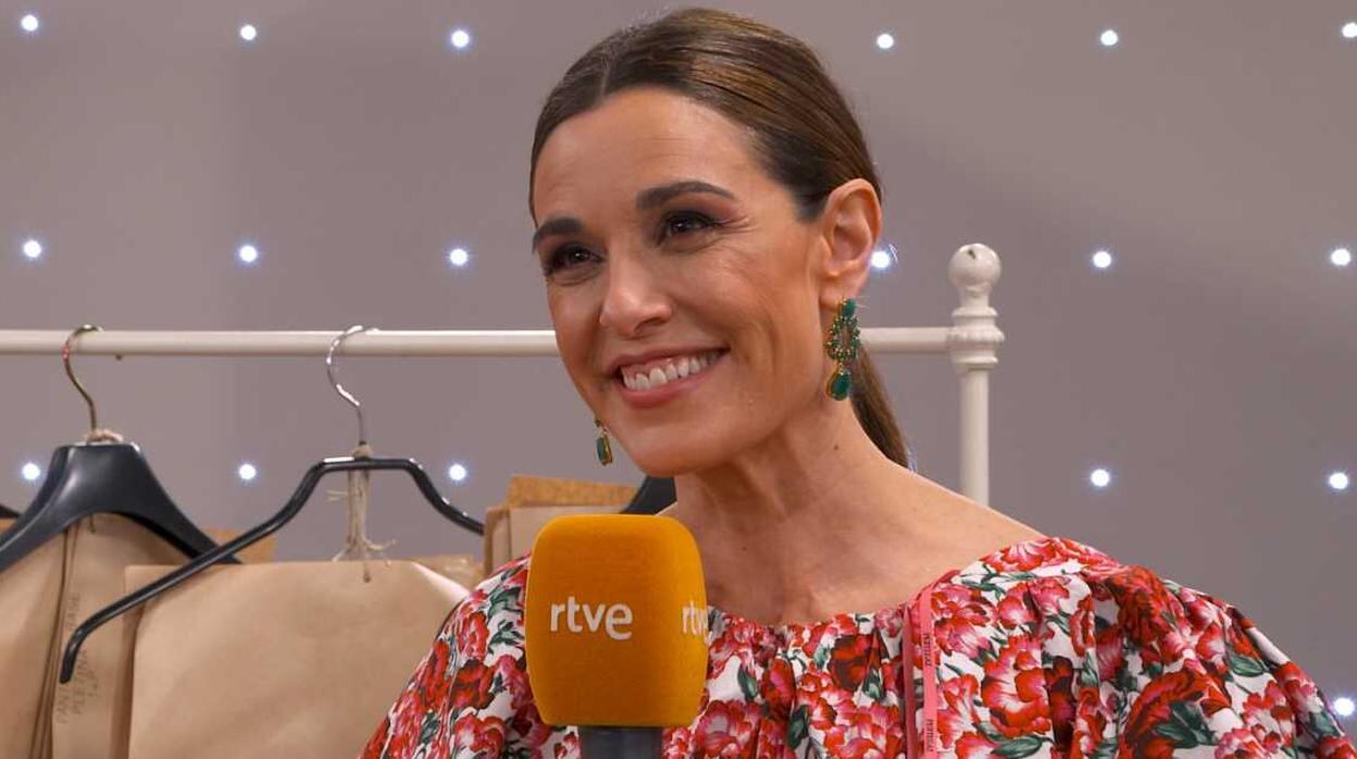 Raquel Sánchez Silva durante la cuarta temporada de "Maestros de la costura" (Foto: RTVE)