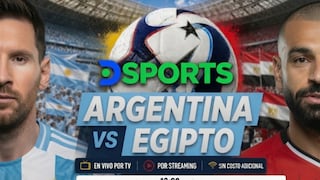 DSports televisó el partido Argentina 3-2 Egipto por la Copa del Mundo 2026