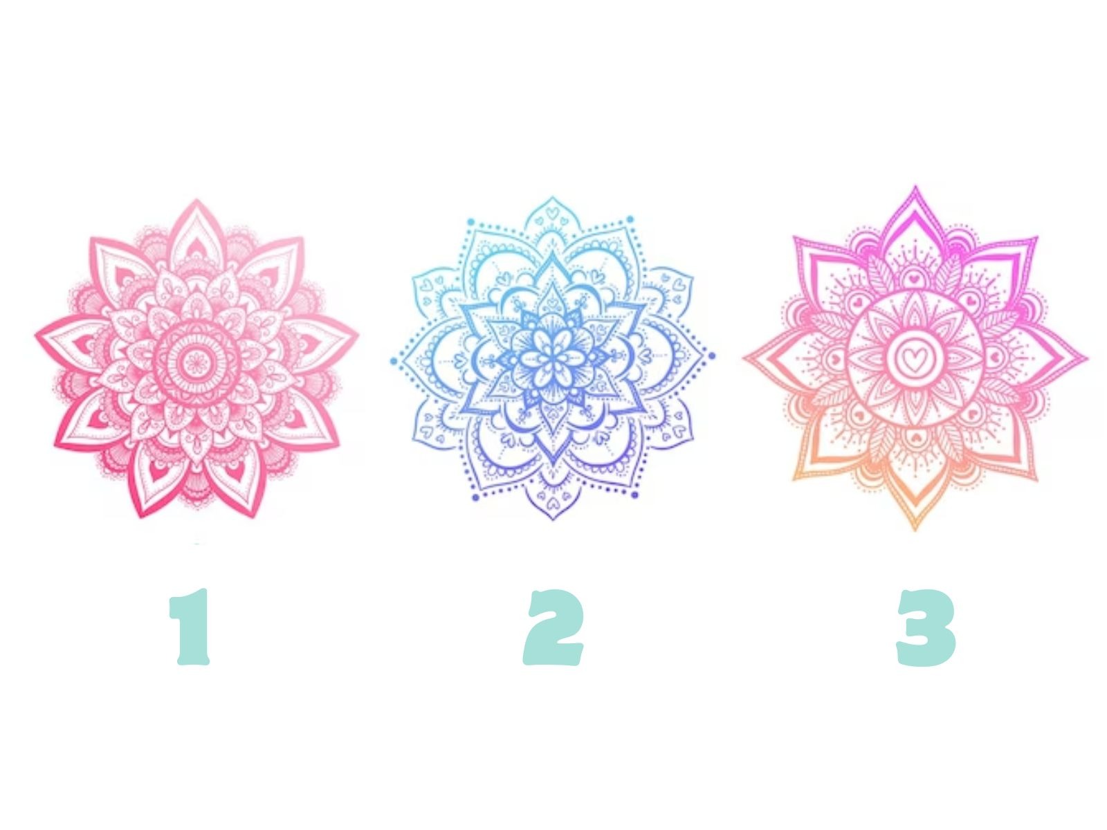 TEST VISUAL | Cualquier de estos tres mándalas, te revelará una respuesta interesante.