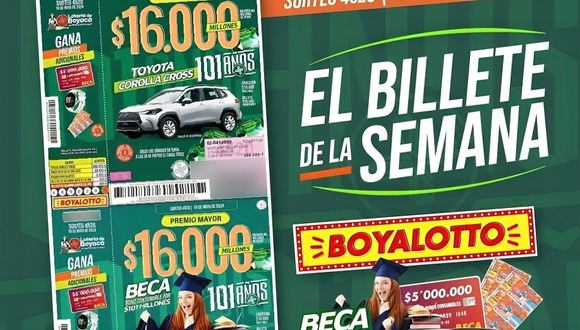 Lotería de Boyacá del sábado 18 de mayo 2024: número ganador del sorteo (Foto. Twitter)