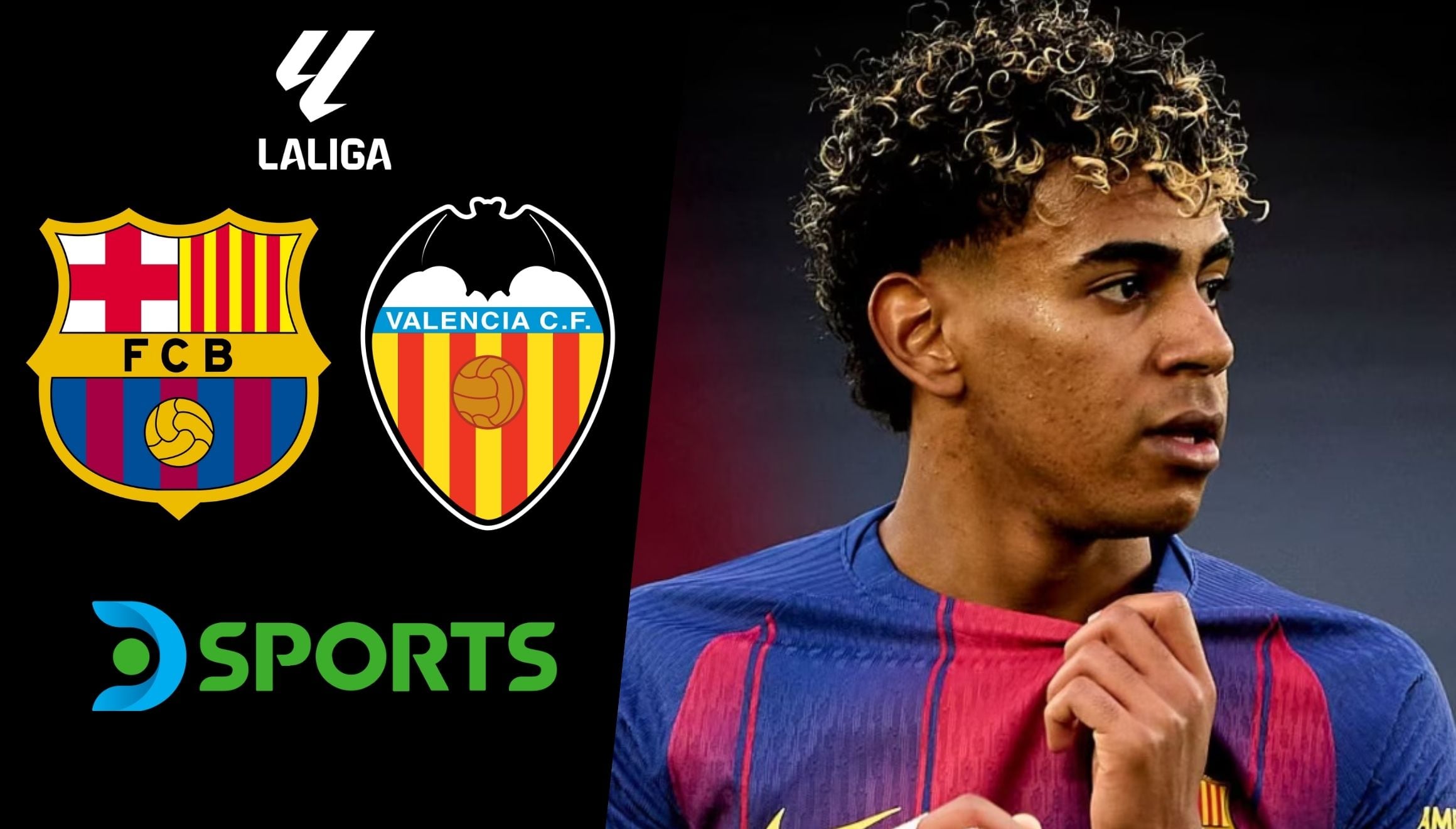 DSports transmite el partido FC Barcelona vs. Valencia CF EN VIVO y EN DIRECTO ONLINE este domingo 6 de septiembre por la jornada cuatro de LaLiga EA Sport. (Foto: Composición Gestión Mix)