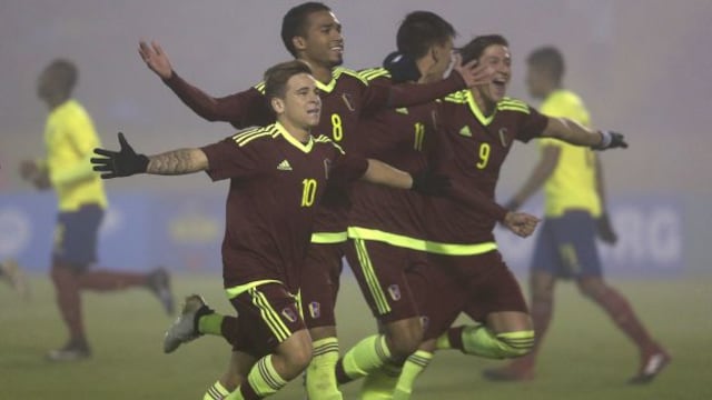 Ecuador cayó 4-2 ante Venezuela y complica su clasificación al Mundial Sub 20