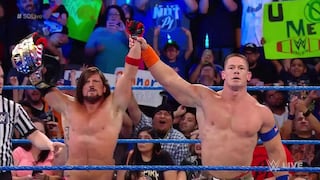 WWE: AJ Styles hizo equipo con John Cena para derrotar a Kevin Owens y Rusev [VIDEO]
