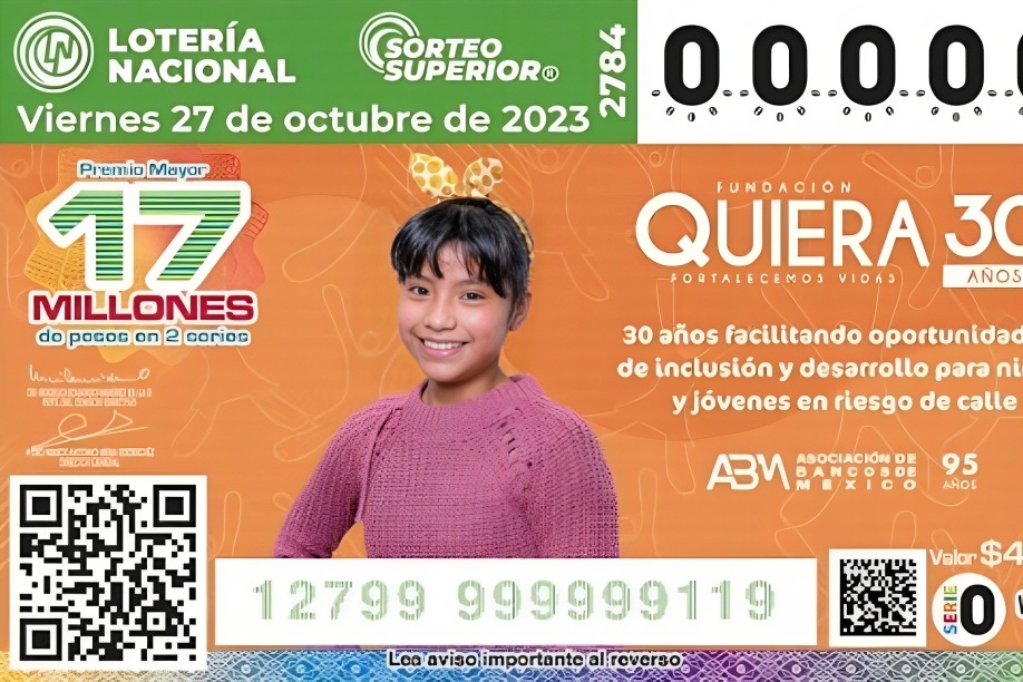 Mira los resultados del Sorteo Superior 2784 de la Lotería Nacional de México del 27 de octubre (Foto: Lotenal)