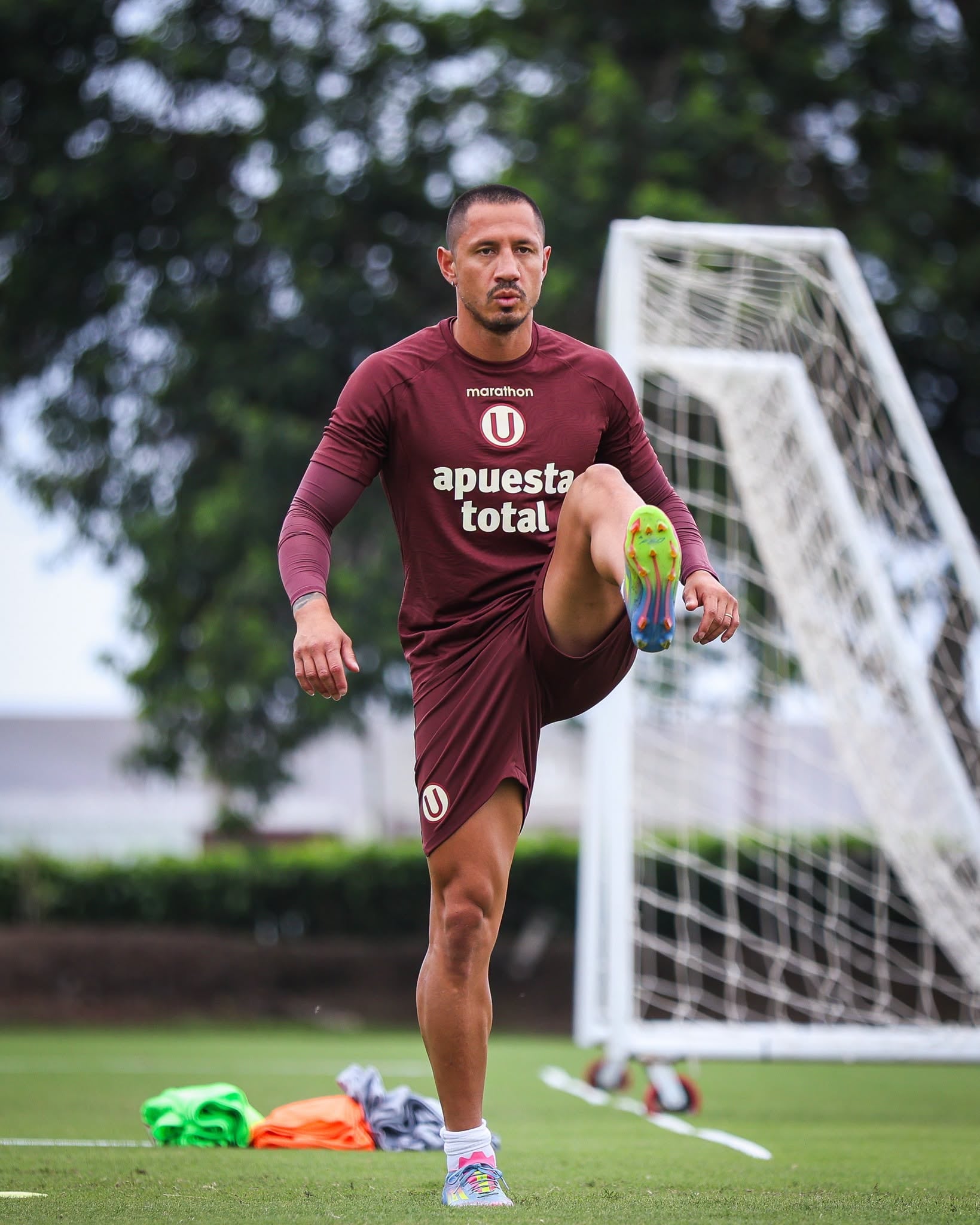 Lapadula fue parte de los trabajos de pretemporada en Campo Mar. (Foto: Universitario)