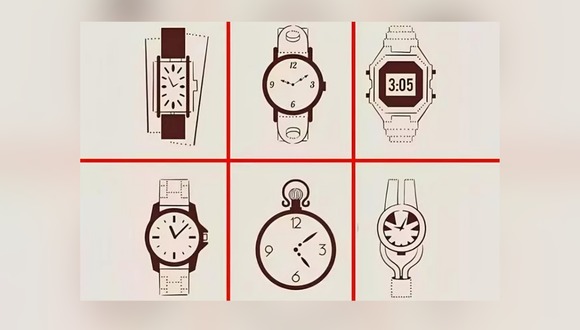Descubre si estás estresado con solo elegir uno de los seis relojes en este test visual (Foto: GenialGuru).