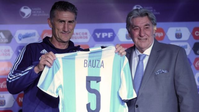 Edgardo Bauza fue presentado como el flamante entrenador de Argentina