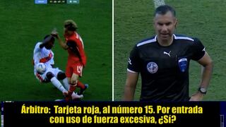 VAR cambió decisión de árbitro Mario Escobar y expulsó a Miguel Araujo del Perú vs Canadá | VIDEO
