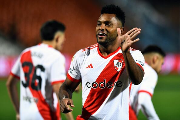 Miguel Borja vuelve a jugar con River Plate tras superar lesión. (Foto: Getty Images)