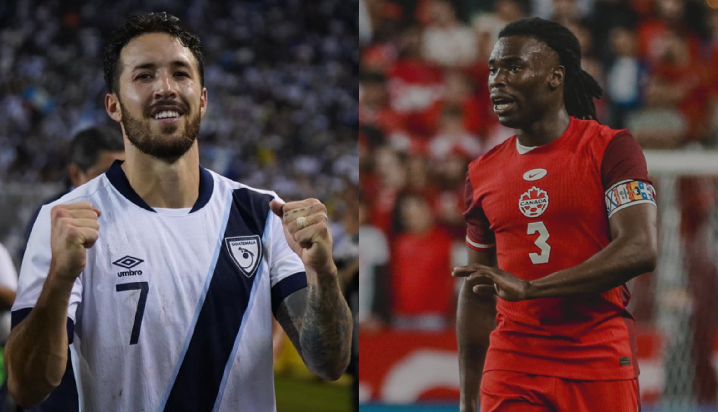 Conoce la hora y los canales que transmiten Guatemala vs. Canadá, este sábado 17 de enero, como amistoso de preparación para el Mundial 2026. (Fotos: @CANMNT / @Fepafut / Composición Mix)