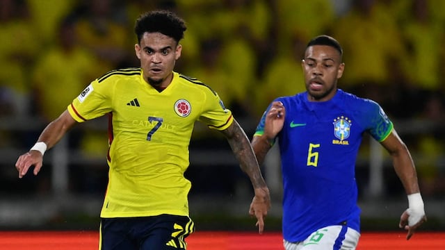 Colombia remontó 2-1 a Brasil con doblete de Luis Díaz