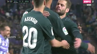 Solo tuvo que empujarla: Varane marca con suspenso el 1-1 del Real Madrid sobre Valladolid [VIDEO]