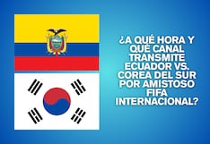 ¿En qué canal se transmitió Ecuador vs. Corea del Sur por amistoso fecha FIFA?