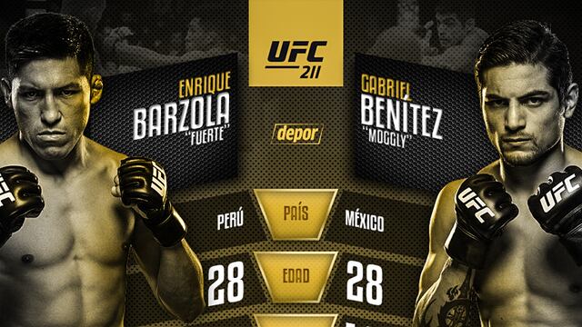 El duro desafío que tendrá Enrique Barzola ante Gabriel Benítez en el UFC 211 (FOTO INTERACTIVA)