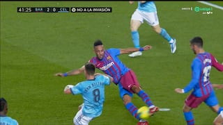 Pinta para goleada: pirueta y gol de Aubameyang que firma el 2-0 del Barcelona-Celta [VIDEO]