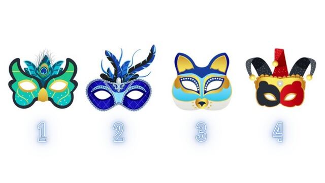 ¿Qué máscara te colocarías? Tu elección te dirá algo sorprendente